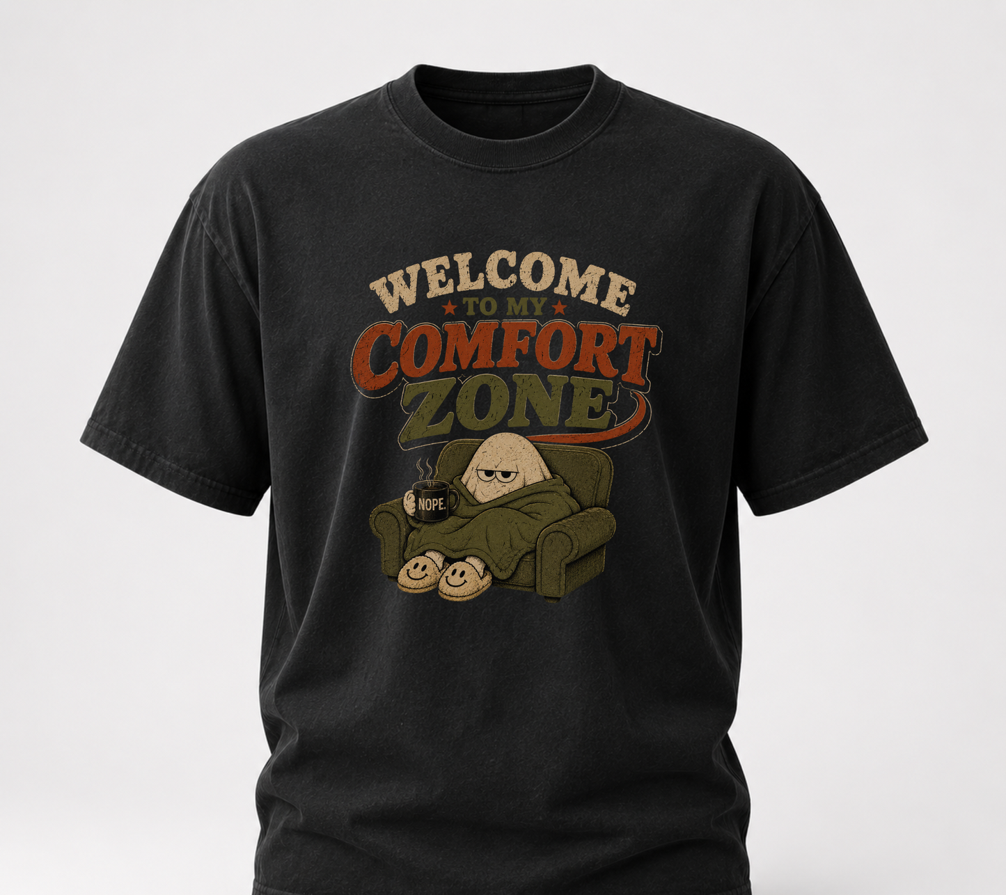 Comfort zone black tee