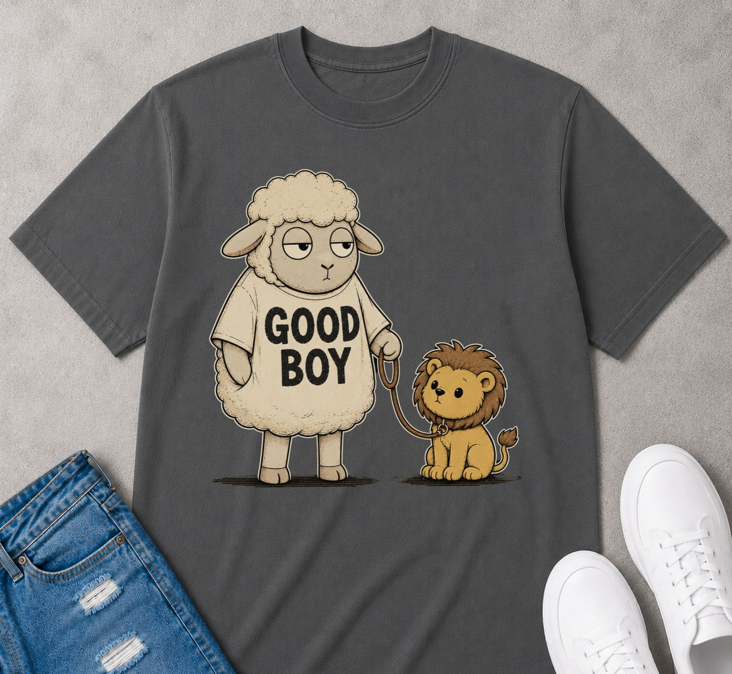 Good boy sheep lion