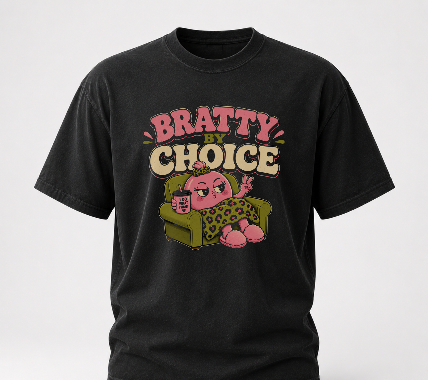 Bratty black tee