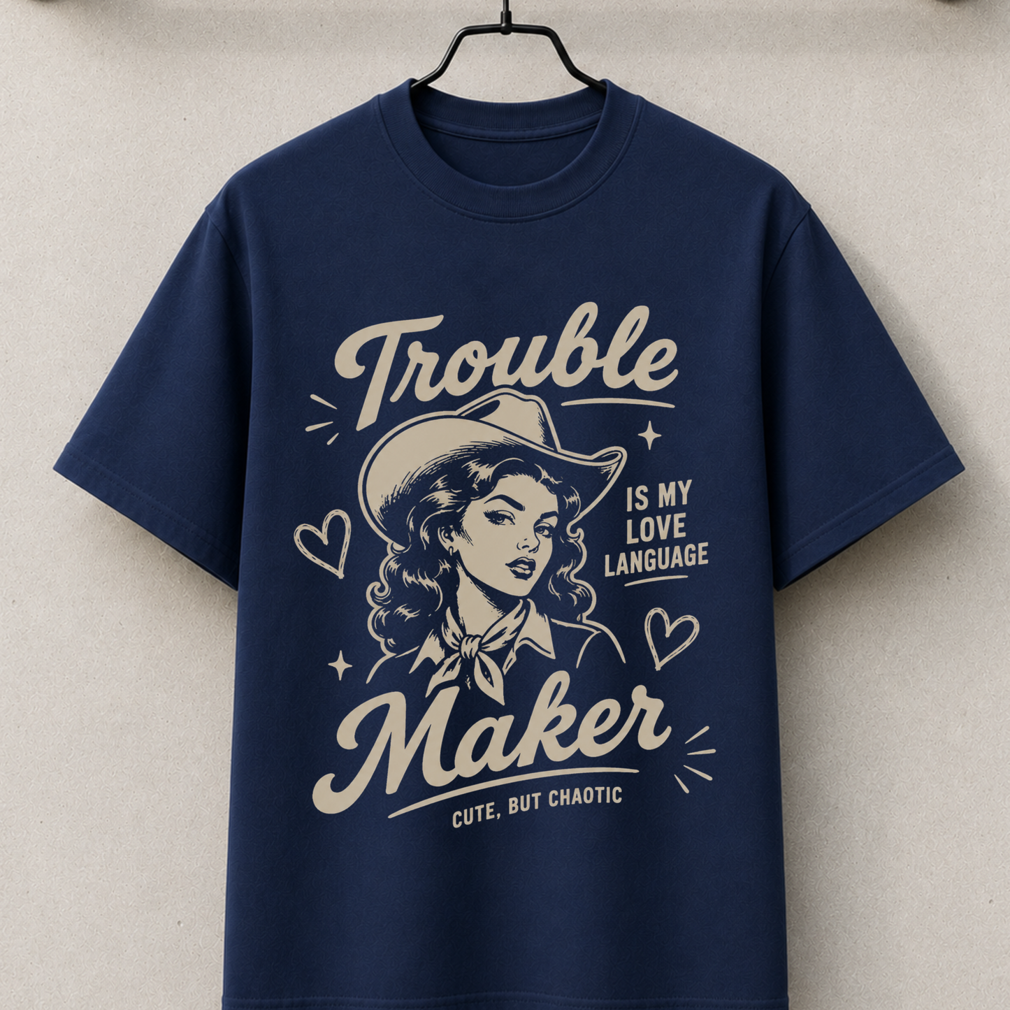 Trouble maker vintage cowgirl