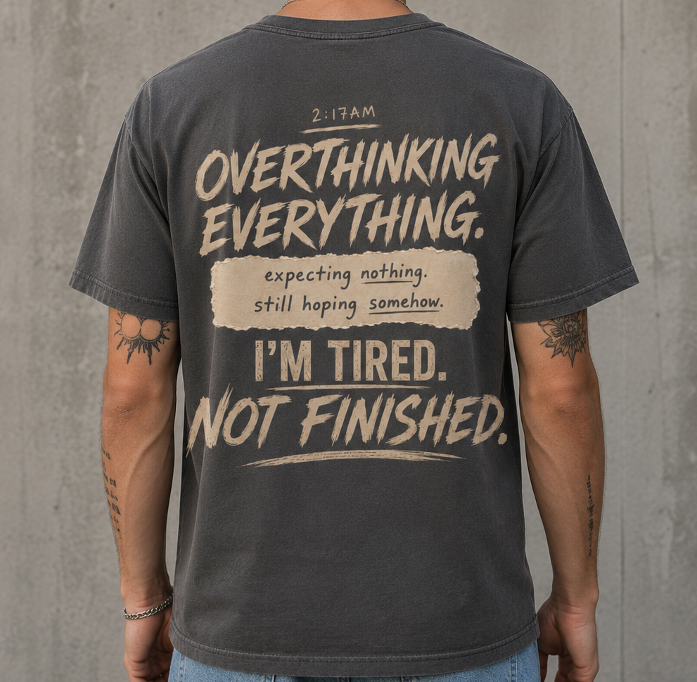 Overthinking back print 2:17 AM