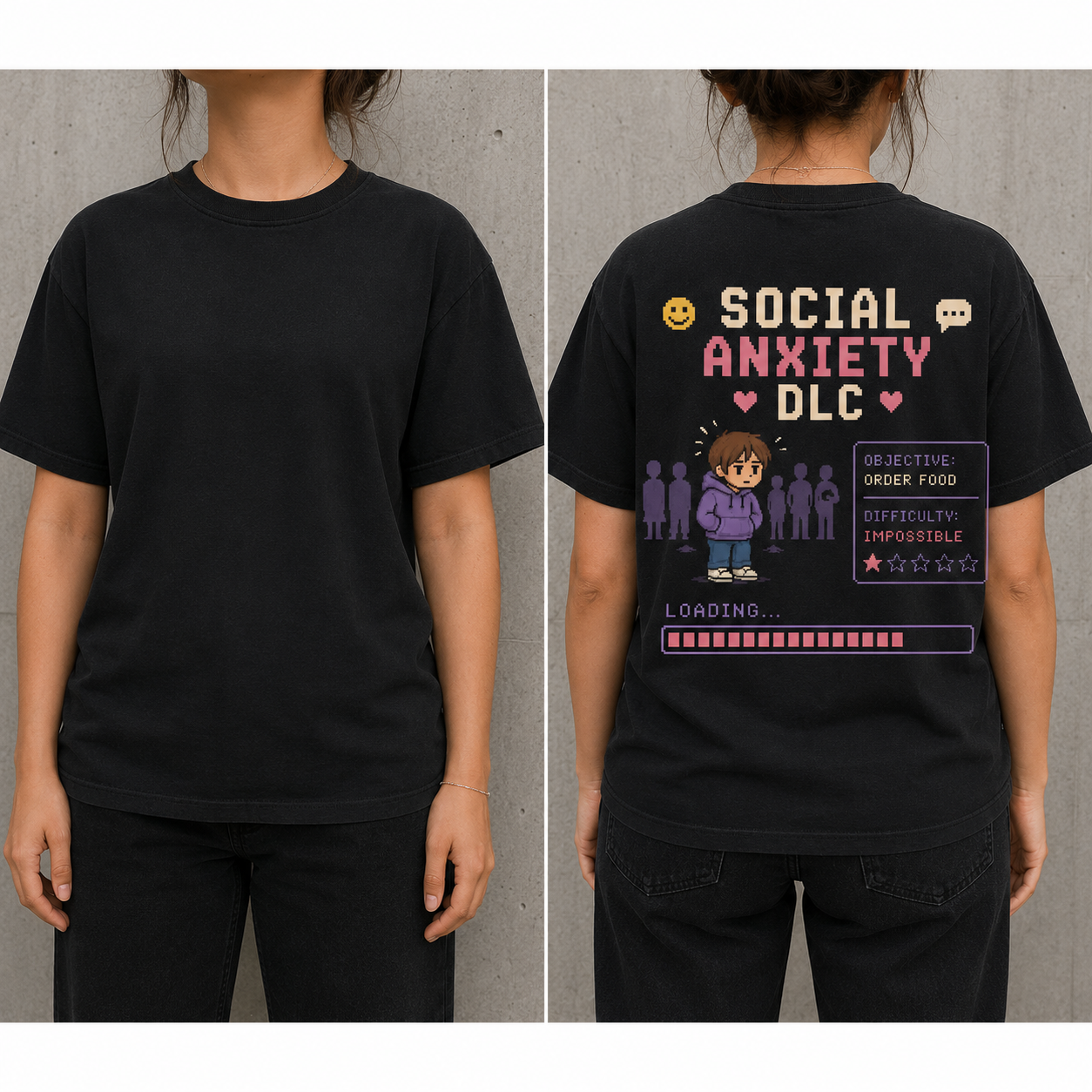 Social anxiety dlc back print