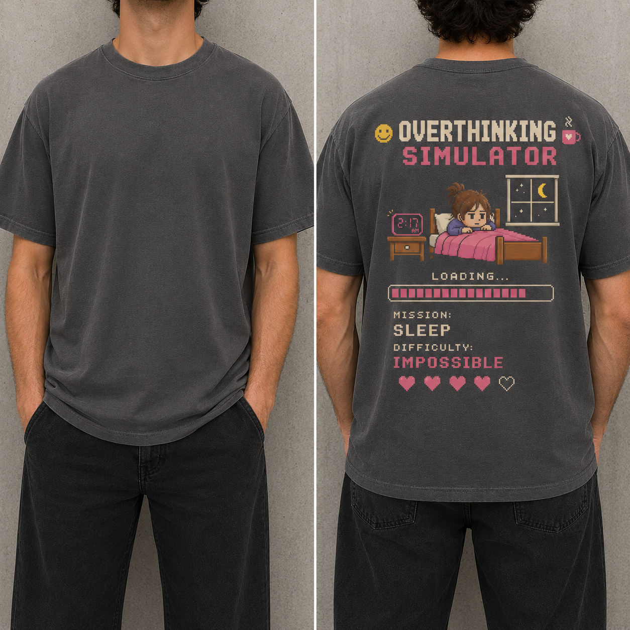 Overthinking simulator back print