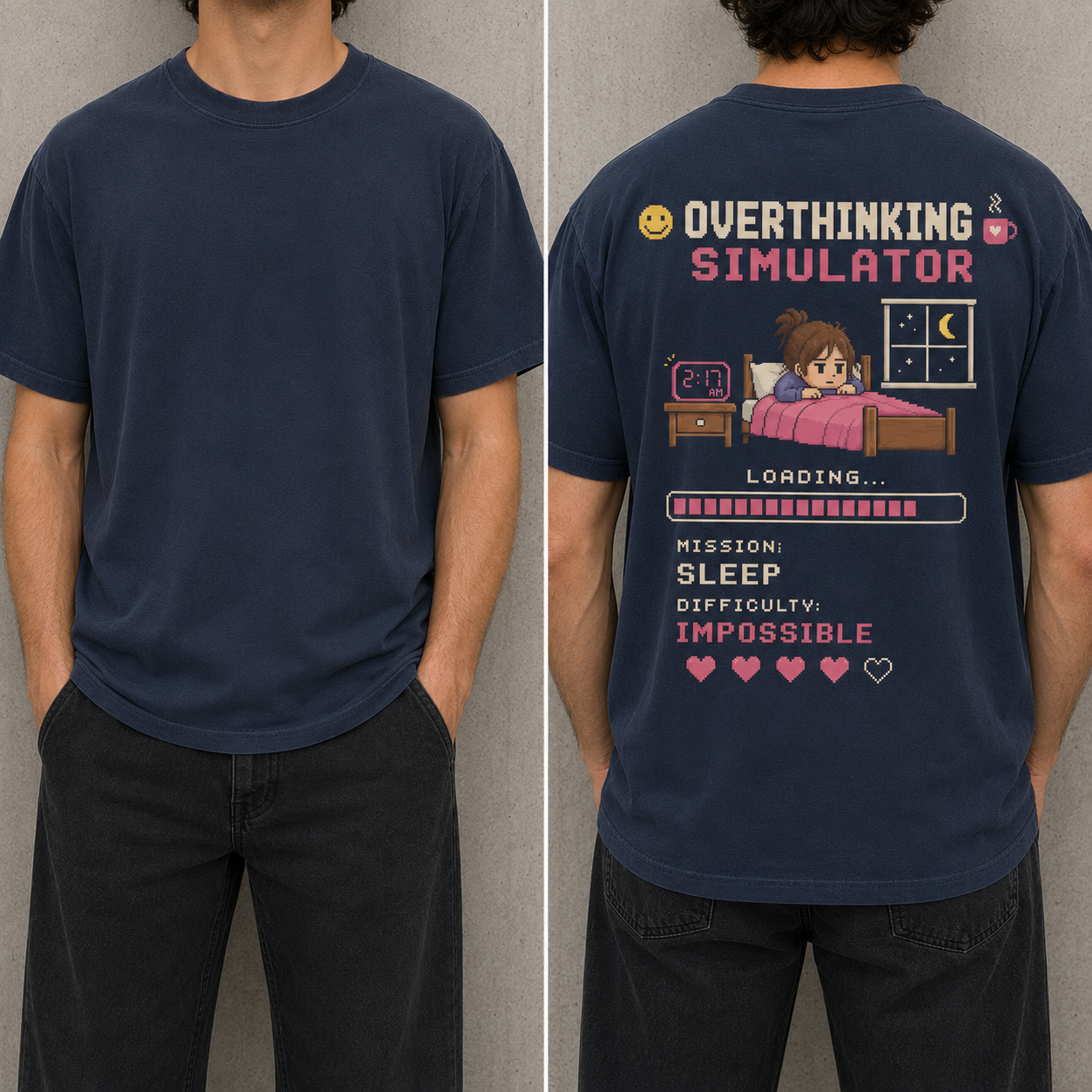 Overthinking simulator back print