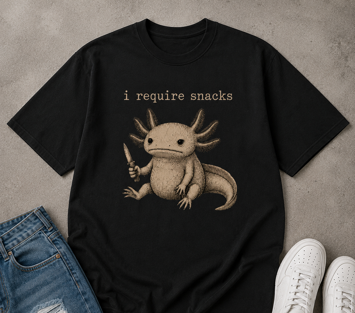 i require snacks axolotl